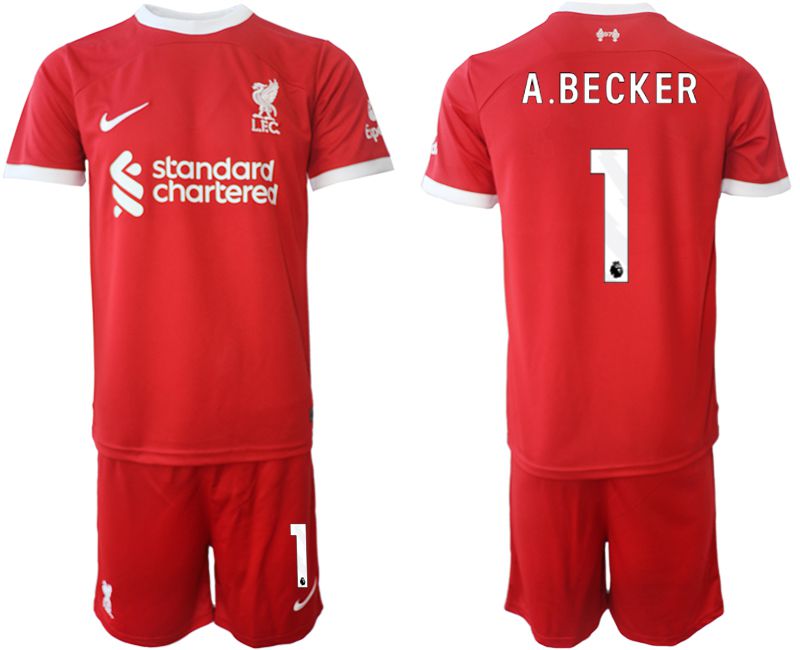 Men 2023-2024 Club Liverpool home red 1 Soccer Jersey